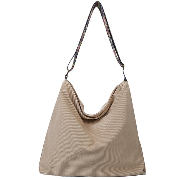 Bolso de mano para mujer, bolso de trabajo, bolso bandolera, bolso elegante para mujer, bolso hobo de pana, bolso de hombro de moda, monedero