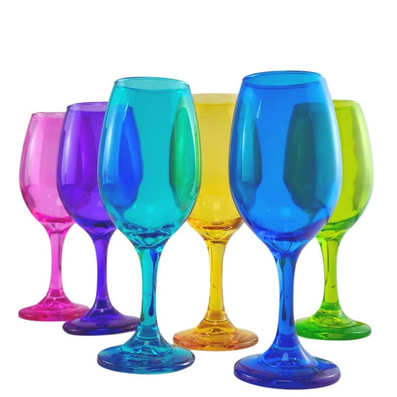 Set 6 Copas Vino Rioja Full Color 386ml Fiesta Celebracion