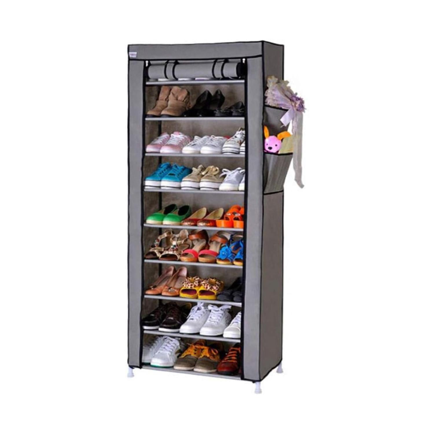 Total E-commerce - Organizador Armario Zapatera 10 Niveles 30 Pares 158x58x30cm