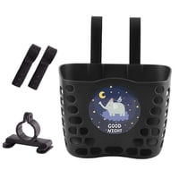 Magideal - Cesta De Bicicleta Para Niños, Cesta De Bicicleta Para Niños Y Niñas, Cesta De Bicicleta Impermeable Para Niños, Adecuada Para La Mayoría De Las Bicic Negro