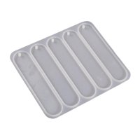 Bothyi - Marcador De Resina Epoxi, Modelo De Fundición, Manualidades Diy, Marcapáginas De Silicona, Herramienta Ovalada De 13,5 Cm X 2,9 Cm