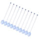 thumbnail image 3 of 10 Cucharas De Vidrio Transparentes Para Mezclar Café Con Leche, Bebidas Calientes Y Café Azul., 3 of 5