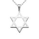 thumbnail image 3 of Collar Con Colgante De Estrella De David De Acero Inoxidable Para Hombre, Cadena De 20 ", Plata, 3 of 3