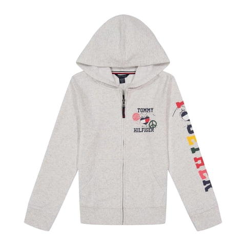 Sudadera Con Capucha Tommy Hilfiger De Forro Polar Con Cierre Completo Para Niña 2T