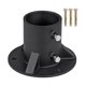 thumbnail image 4 of Brida De Piso Para Poste De Cerca De Eslabones De Cadena Para Montaje En Poste De Buzón Soportes Para Postes De Madera Diámetro Interior 78 Mm, 4 of 5
