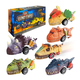 thumbnail image 1 of Set 6 Autos Dinosaurio A Friccion Dino Cars Multicolor, 1 of 3