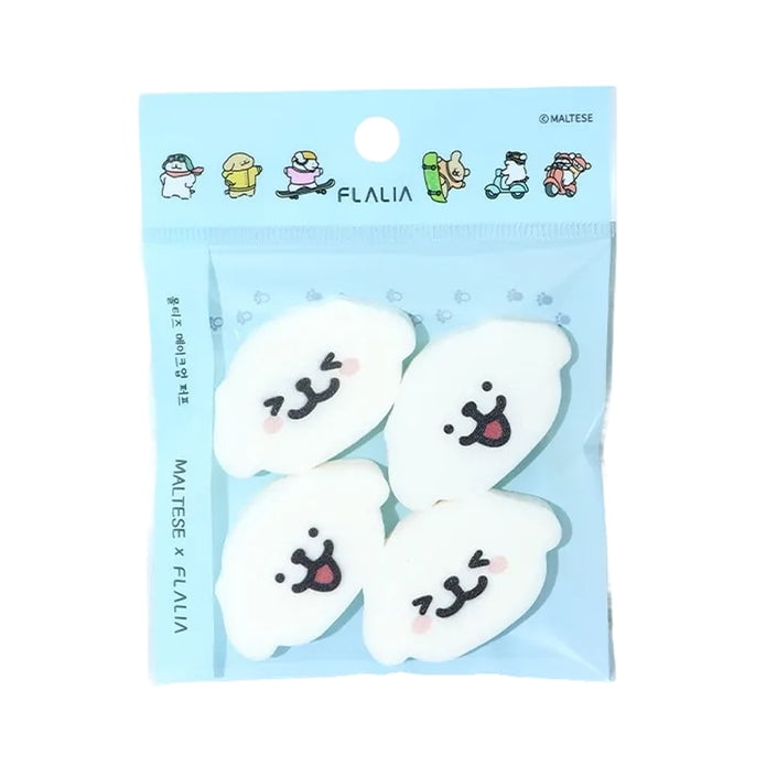 Flalia - Esponjas Maquillaje Maltese Die-cut 4 Pack – Suaves Y Precisas