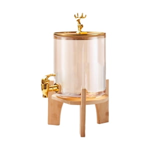 Bothyi - Dispensador De Bebidas Con Grifo Dispensador De Bebidas Con Soporte Para Bebidas Bebida Dorada