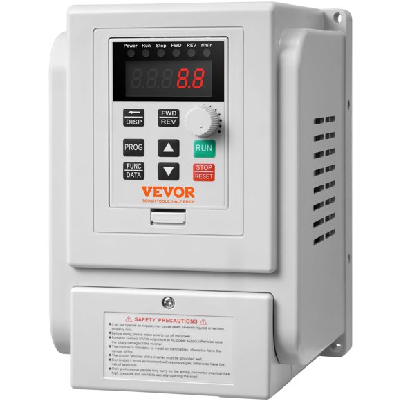 Variador de frecuencia VEVOR VFD 3HP 2,2KW 10A monofásico