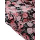 thumbnail image 5 of INSPIRE CHIC Falda Mini de Chifón con Volantes en Capas y Estampado Floral para Mujer, Cintura Elástica, Negro Rosa L, 5 of 6