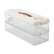 thumbnail image 2 of Contenedores De Almacenamiento De Alimentos Con Tapa Organizador De Refrigerador Contenedor Para Carne Cocina 2 Capas, 2 of 5