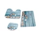 thumbnail image 2 of Juego de Alfombras de Baño con Alfombra de Baño en Forma de U, Lavable, Absorbente de Agua, 3 Piezas, Alfombrilla de Baño, Alfombrilla para Puerta Par B, 2 of 5