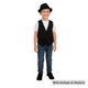 thumbnail image 4 of Chaleco Bolero Negro Para Niños Juvenil Nortino Huaso, 4 of 5