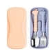 thumbnail image 1 of Make Mealtime Fun with our Cartoon Toddler Utensil Set - Stainless Steel Spoon and Fork Set with Travel Carrying Case for Safe Self-Feeding, 1 of 4