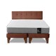 thumbnail image 1 of Cama Europea Zen Best Tela Velvet Chocolate 2 Plaza + Respaldo, 1 of 2