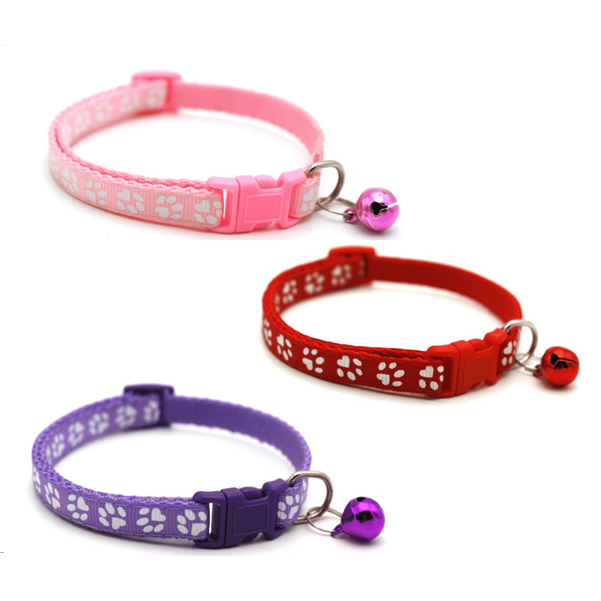 Genérico - Pack De 3 Collares Con Cascabel Para Mascotas Gatos Perros