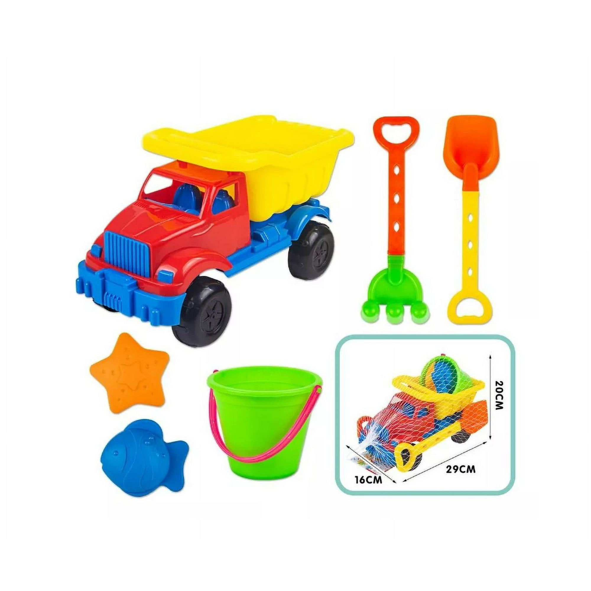 Genérico - Camión Juguete De Playa Balde Rastrillo Moldes