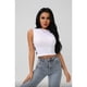 thumbnail image 1 of Polera Corta Mujer Top Sin Manga Full Elasticada Cuello Alto 9009, 1 of 2