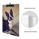 thumbnail image 3 of Boston Terrier Portapapeles de acrílico A4, tamaño carta estándar, carpeta con clip 31.8x 21.5CM para estudiantes, profesores y oficina, 3 of 6