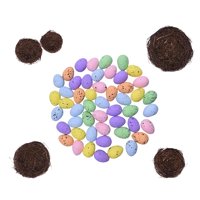 Magideal - Pájaro Artificial Diy Huevos De Pascua Para Accesorios De Fotografía Artesanía Jardín De Pájaro Decoración Decoraciones Para Fiestas De Pascua