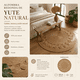 thumbnail image 4 of Alfombra EOLAND Redonda De Yute Natural 120 Cm Decorativa Estilo Boho Para Living Dormitorio Comedor Recibidor Y Espacios Interiores, 4 of 8