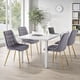 thumbnail image 2 of Pack de 4 Silla Comedor Tercio Roma Patas Doradas - Gris, 2 of 5
