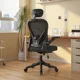 thumbnail image 1 of Silla Oficina Escritorio Ergonomica Norplat Lumbar Pro 4d  Negro Y Negro Malla, 1 of 12