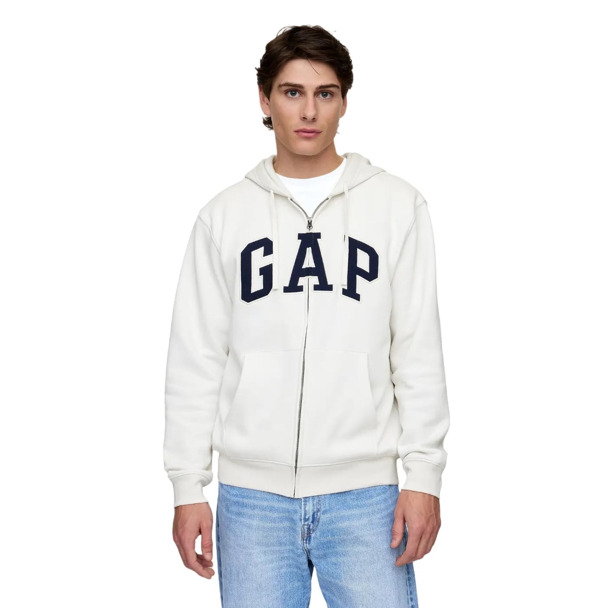 Sudadera Con Capucha Gap Heritage Logo Para Hombre Con Cremallera Completa Carls Stone M