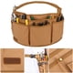 thumbnail image 2 of 1 paquete Bolsas de cinturón de herramientas para hombres Bolsa de herramientas de electricista de cinturón de jardín de lienzo Bolsa de herramientas con 13 bolsillos para hombres Mujeres Ca, 2 of 3