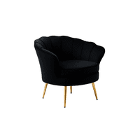 Habita2 Chile - Poltrona Shell 1 Cuerpo Negro Gold