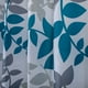 thumbnail image 2 of Cortina De Baño 180 x 180 Cm Poliéster Hojas Turquesa, 2 of 3