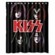 thumbnail image 1 of Cortina de ducha con ganchos para sesión de fotos de la banda Kiss (60 x 72 pulgadas), 1 of 3