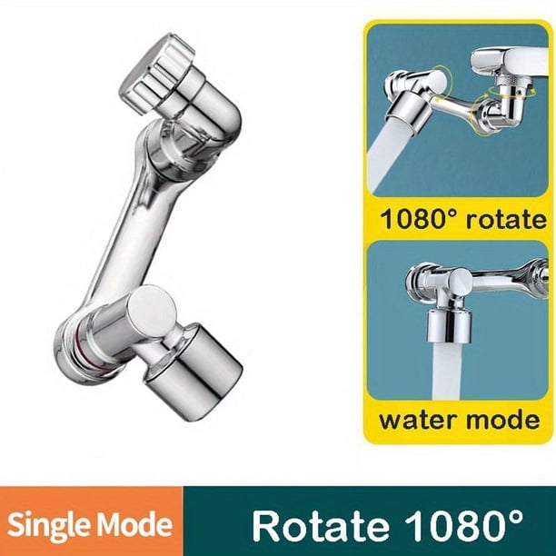 1pc 1080° Rotating Faucet Extender, Universal Faucet Aerator, Rotatable Multifunctional Extension Faucet, Bathroom Accessories
