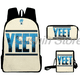 thumbnail image 1 of Jey Uso Yeet Merch Backpack 3pcs/set Rucksack Crossbody Bag Women Men Casual Daypack Unisex Packsack Travel Bags, 1 of 3