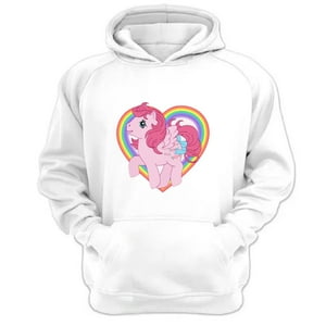 Genérico - Polerón Canguro Mi Pequeño Pony Blanco Talla Xl Unisex