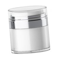 Ioensy - Tarro De Bomba Sin Aire A Prueba De Fugas Tarro De Crema Facial De Prensa De Vacío Portátil Para Lociones 15Ml