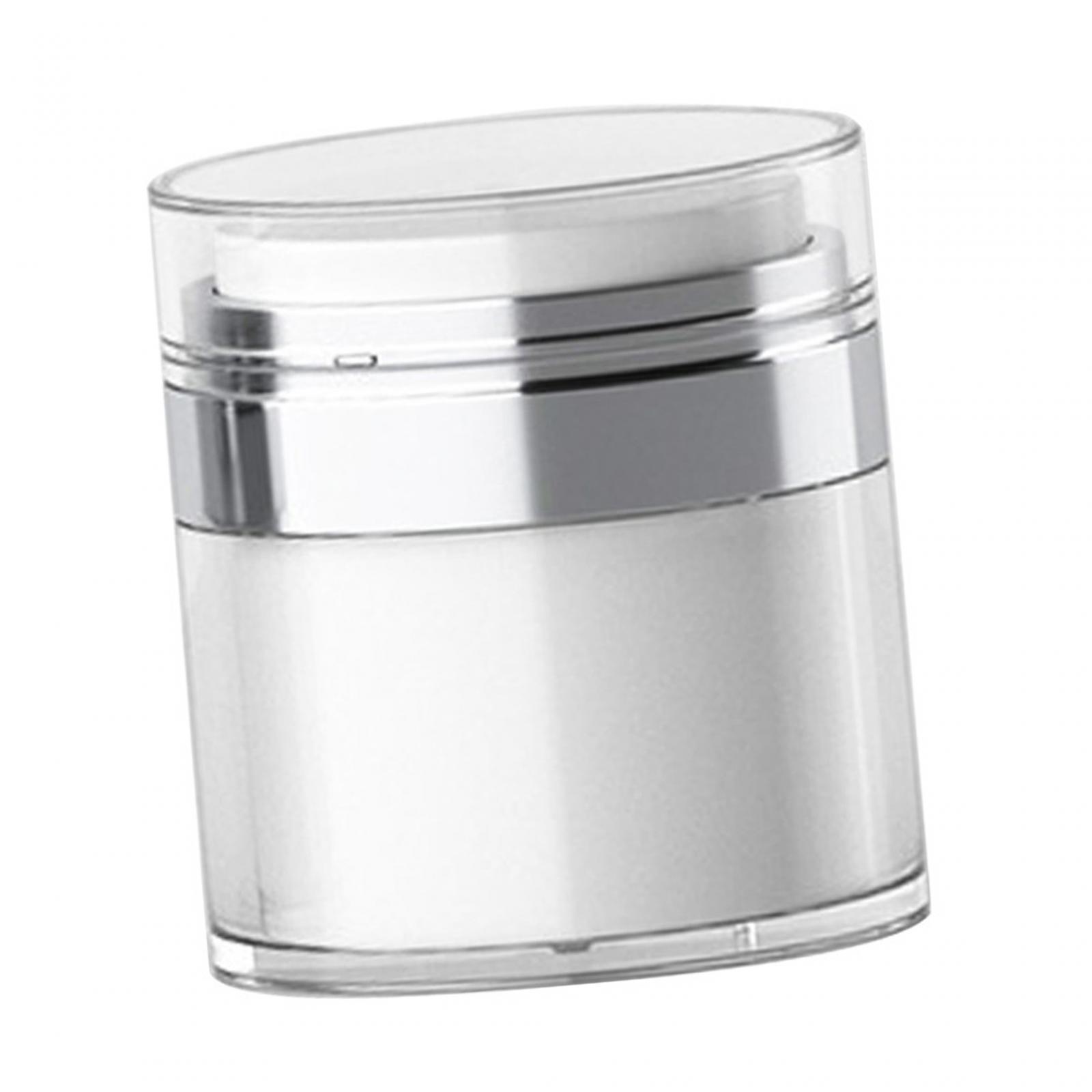 Ioensy - Tarro De Bomba Sin Aire A Prueba De Fugas Tarro De Crema Facial De Prensa De Vacío Portátil Para Lociones 15Ml