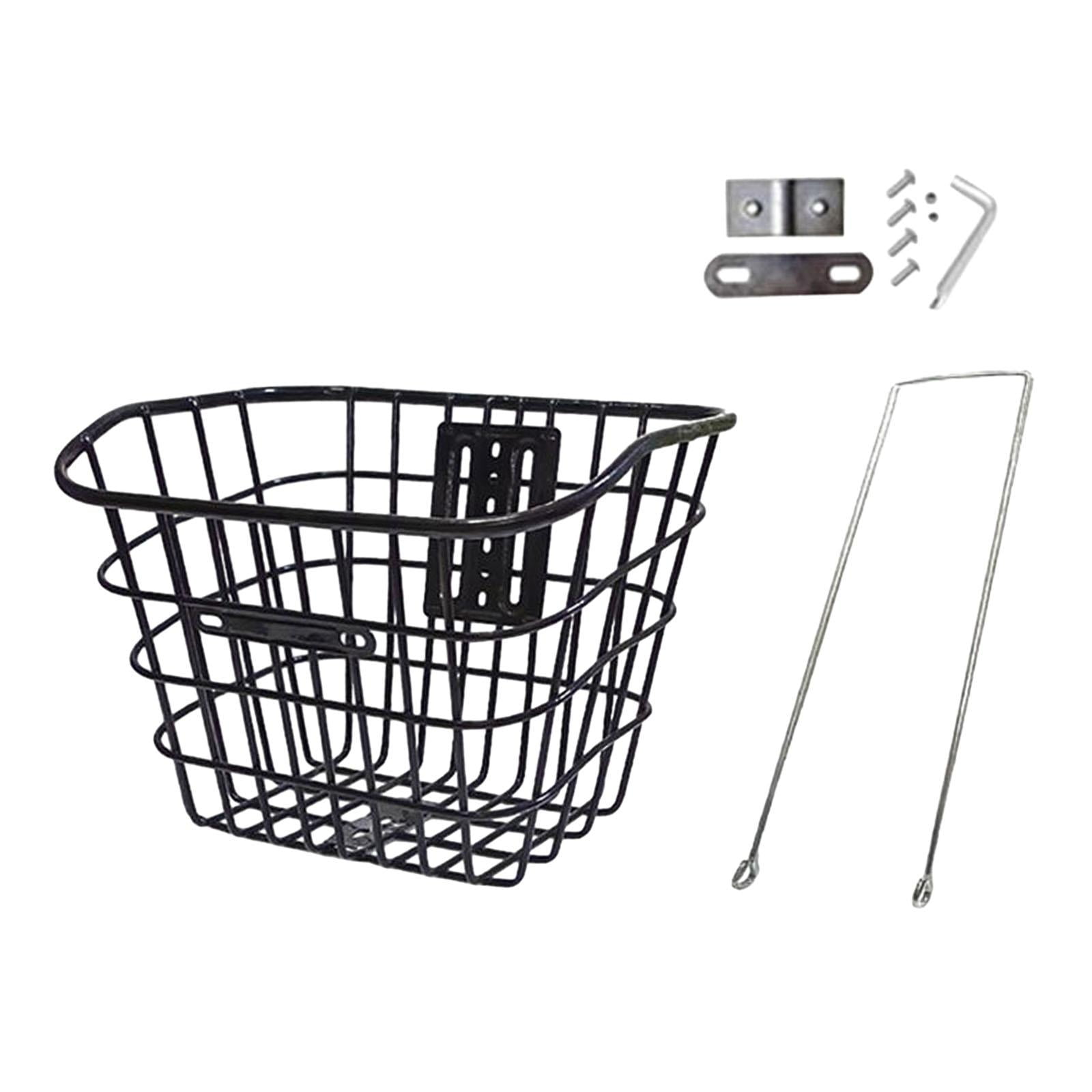 Magideal - Cesta Delantera Para Bicicleta, Cesta De Carga, Fácil De Instalar, Cesta Para Perros, Cesta Para Alforjas, Cesta Delantera Para Bicicleta, Organizador Negro