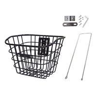 Magideal - Cesta Delantera Para Bicicleta, Cesta De Carga, Fácil De Instalar, Cesta Para Perros, Cesta Para Alforjas, Cesta Delantera Para Bicicleta, Organizador Negro