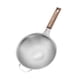 thumbnail image 4 of Cuchara espumadera, cucharón, colador resistente para freír alimentos, colador de cocina con mango, colador para freír, cuchara de acero inoxidable Mediano 46cmx25cm, 4 of 5
