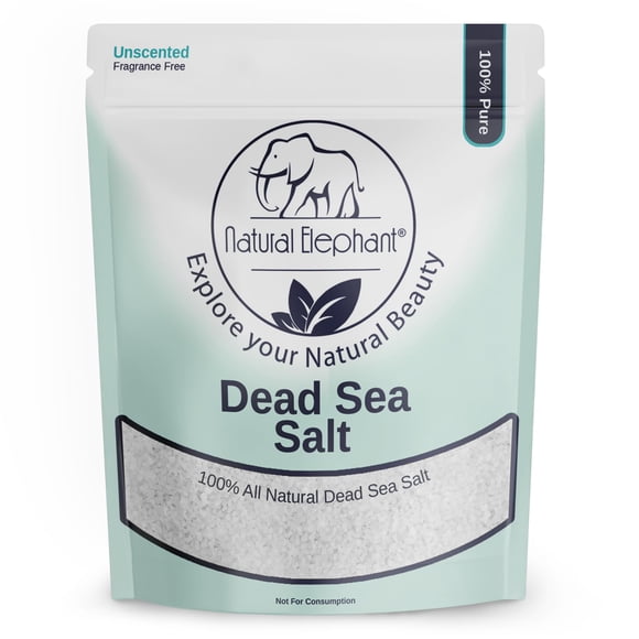 Sal de baño natural para elefantes del Mar Muerto, 8,6 kg, 100% natural