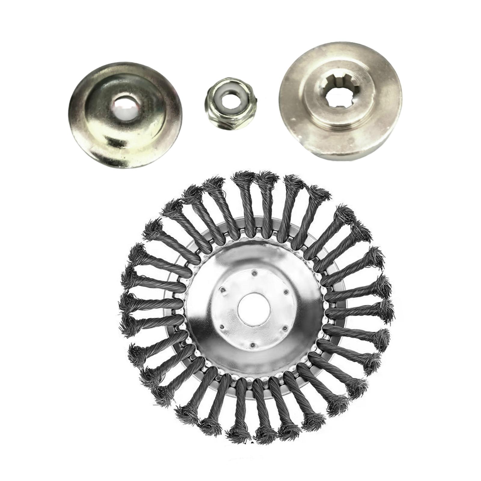 Magideal - Cabezal De Corte Reemplazo De Malezas Recubrimiento De Hoja De Recortadora Con Cable Cabezal De Cepillo De Malezas De Alambre De Acero Giratorio Cabez 10 Pulgadas Otros 3 Kits