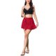 thumbnail image 2 of INSPIRE CHIC Faldas Mini Fluidas para Mujeres con Capas de Malla, Dobladillo con Volantes, Cintura Elástica con Lazo, Falda Corta con Capas S Roja, 2 of 6