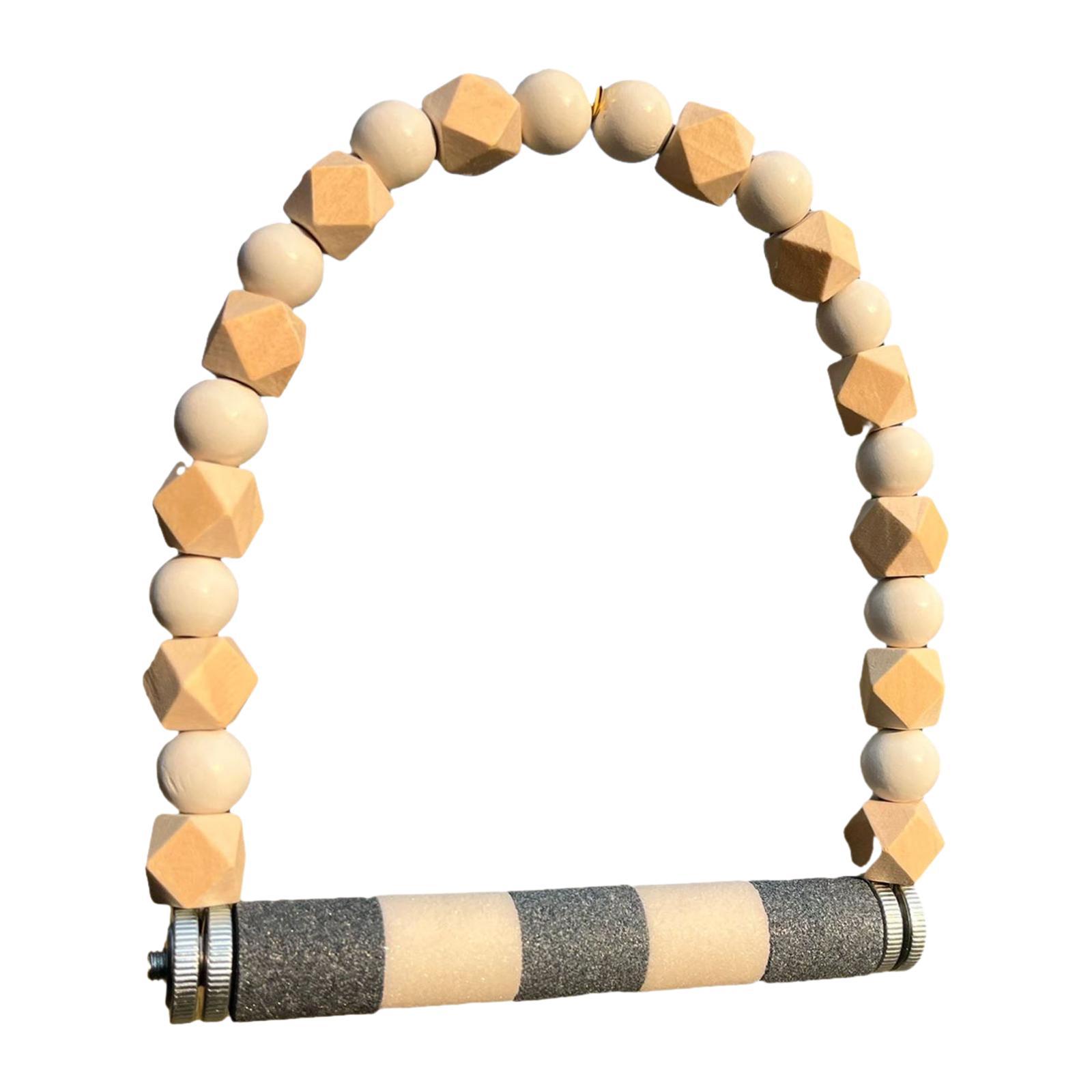 Magideal - Columpio De Madera Para Pájaros, Percha Para Pájaros, Columpio Para Loros Masticables, Juguete Colgante, Jaula Para Pájaros, Columpio Para Periquitos, Gris