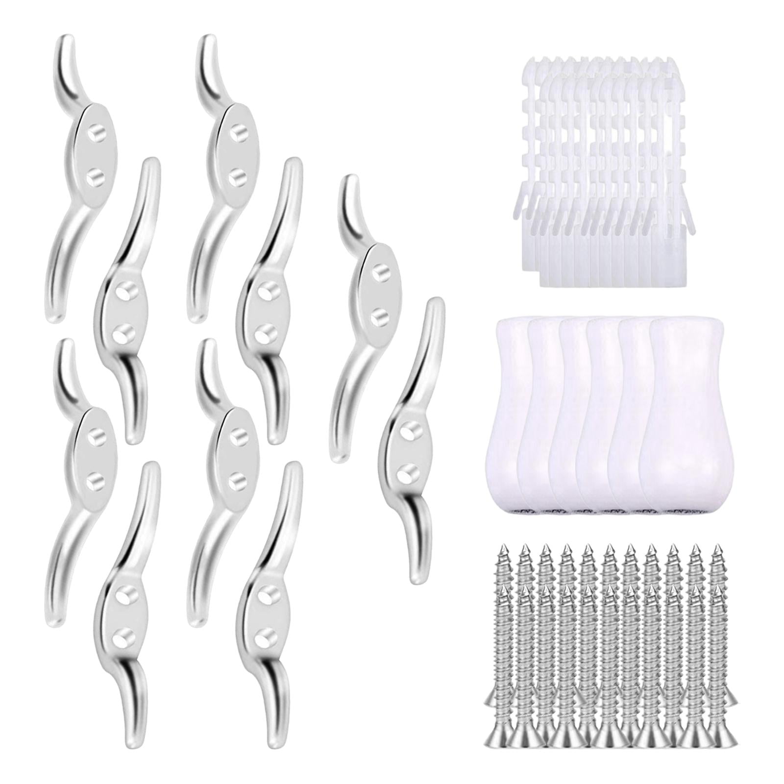 Bothyi - 1 Juego De Tacos De Cordón Para Persianas De Ventana De Metal, Universales, Simples Para Cordones De Cortina