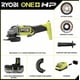 thumbnail image 2 of Amoladora angular RYOBI ONEAND HP, 18 V, SIN ESCOBILLAS, 4 1/2 pulgadas con batería, 2 of 8