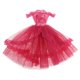 thumbnail image 1 of Vestido Sin Tirantes BJD Dolls Para 1/6 Blythe Doll Dress Up Outfits Accs Rose Red, 1 of 5