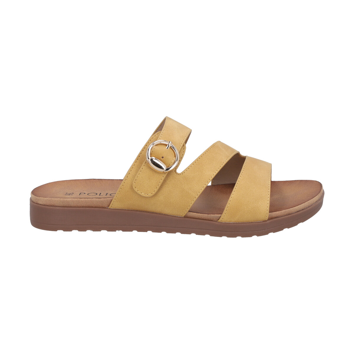 Sandalia Mujer Mostaza Mika Police