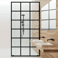 Dellorto - Shower Door Vidrio Templado Con Impresión Digital 100X190 Cm - Varese