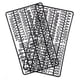 thumbnail image 1 of Letras Veskaoty 300 piezas negras 0,7 pulg., 1 of 6